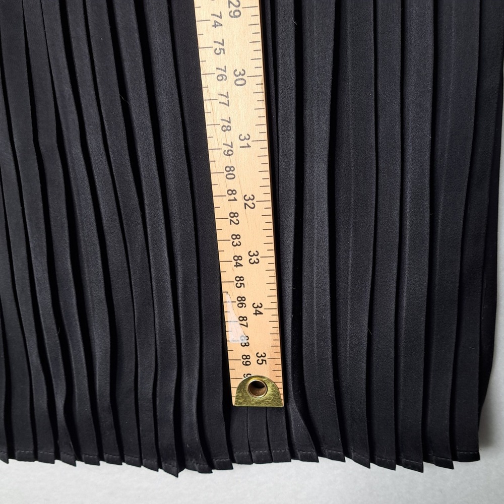 41 Hawthorn Skirt Womens M Black Pleated Maxi Elastic Waist Dress Flowy Ankle - Picture 8 of 10
